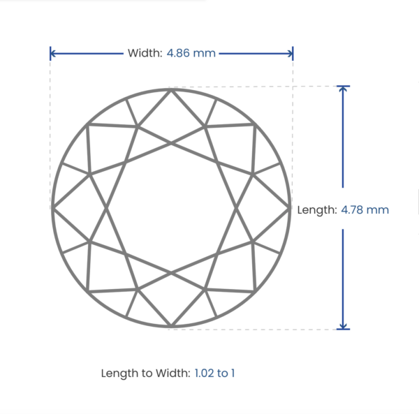 0.50 Carat Round Loose Diamond, F, VS1, Very Good, GIA Certified - Image 2